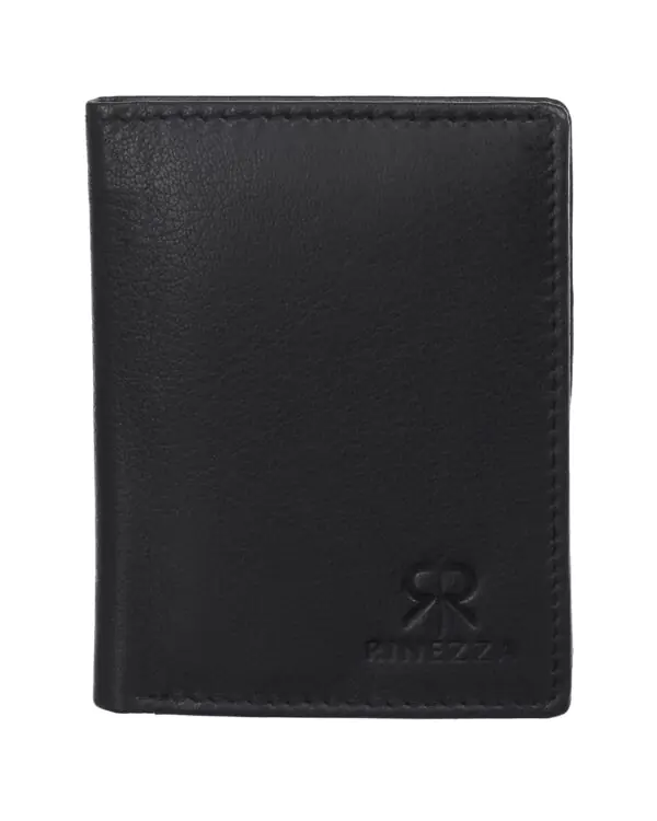 Rinezza Original Leather | Thin Bifold RFID Blocking | Card Case Wallet | Multiple Card Slots