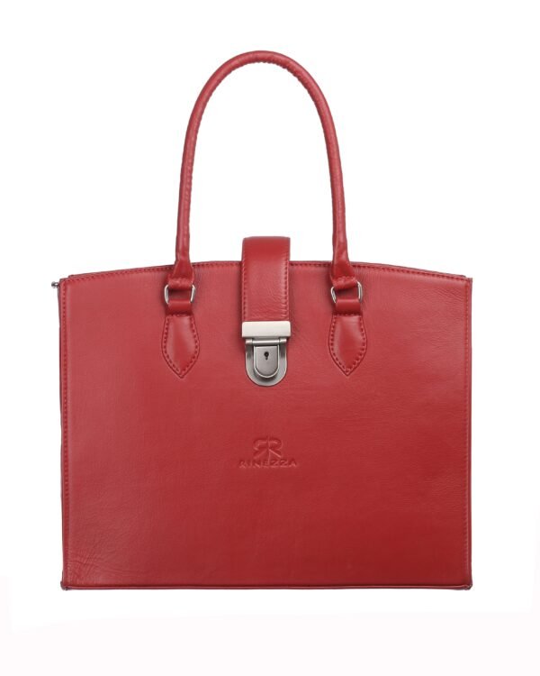 Rinezza Vintage Full-Grain Real Leather Handbag for Women | Ladies Bag | Stylish Shoulder Bag | Tote for Office Work