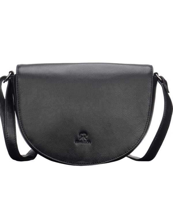 Rinezza Genuine Leather Sling Bag with Magnetic Button Adjustable Shoulder Strap,Trendy Crossbody Bag For Girls