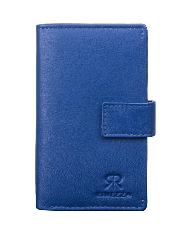 Rinezza Genuine Leather Long Wallet Card Holder | for Men & Women | RFID Protected |16 Card Slots | Travel Accessories