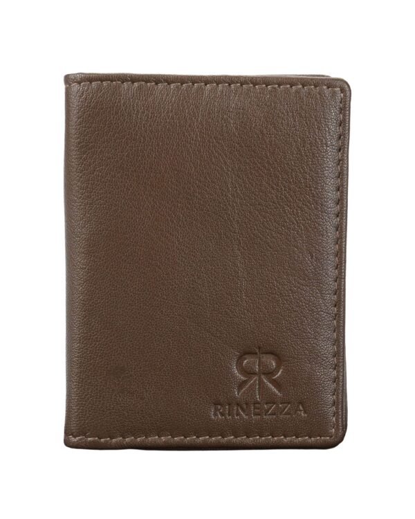 Rinezza Genuine Leather Bi-Fold Card Holder Wallet | Slim | Stylish | Available in 3 Colors