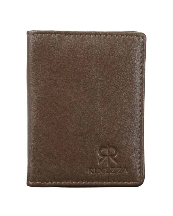 Rinezza Genuine Leather Bi-Fold Card Holder Wallet | Slim | Stylish | Available in 3 Colors