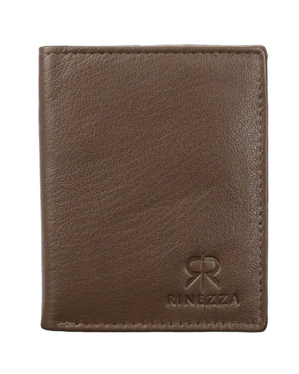 Rinezza Genuine Leather Bi-Fold Card Holder Wallet | Slim | Stylish | Functional