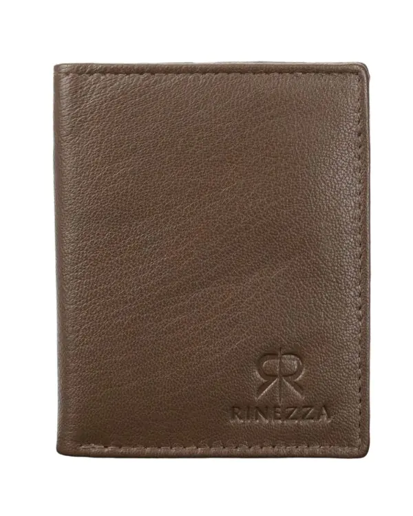 Rinezza Genuine Leather Bi-Fold Card Holder Wallet | Slim | Stylish | Functional