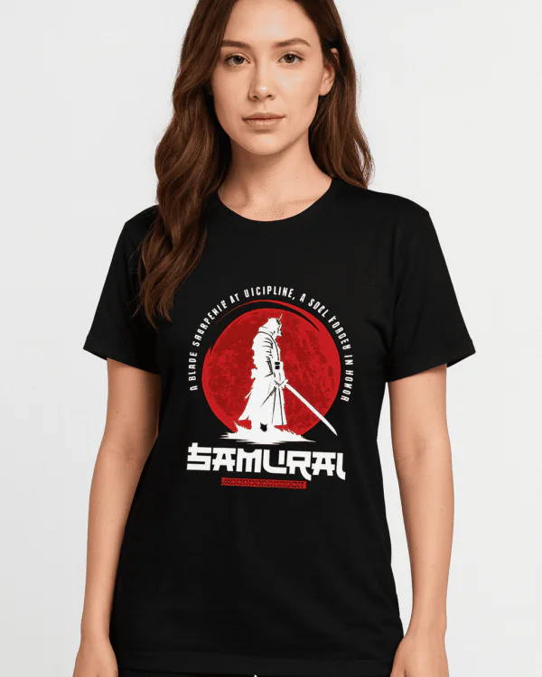 Funtee Samurai Spirit Graphic Imported T-Shirt – Available in 3 Colors