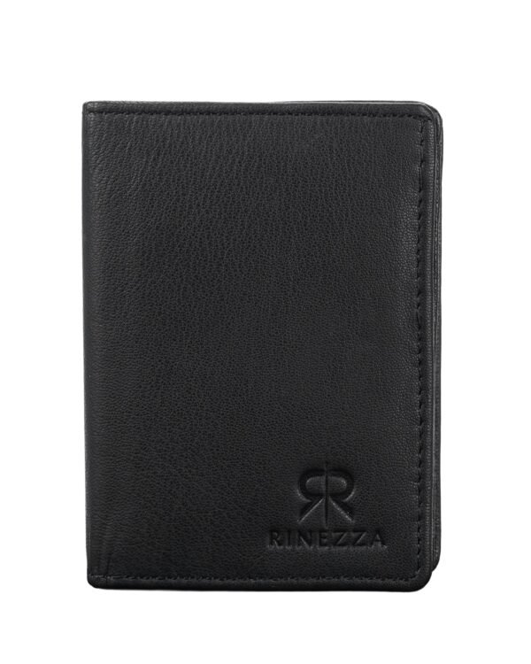 Rinezza Genuine Leather Card Case Wallet for Men | 6 Card Slots | RFID Protected | Compact Bifold