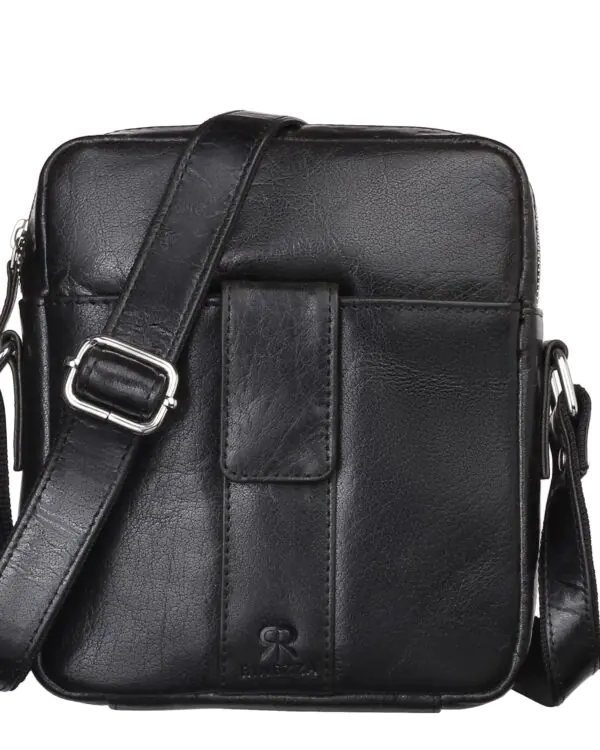 Rinezza Genuine Leather Vertical Sling Bag for Men & Women