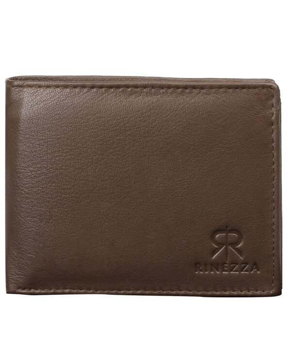 Rinezza Men's Genuine Leather Wallet | Bi-fold with Multiple Card Slots | Coin Pocket