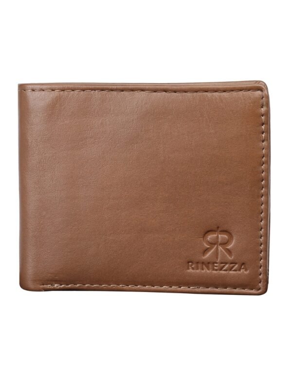 Rinezza Genuine Leather Bifold Wallet for Men,Multiple Card Slots and Currency Compartment with RFID Protection