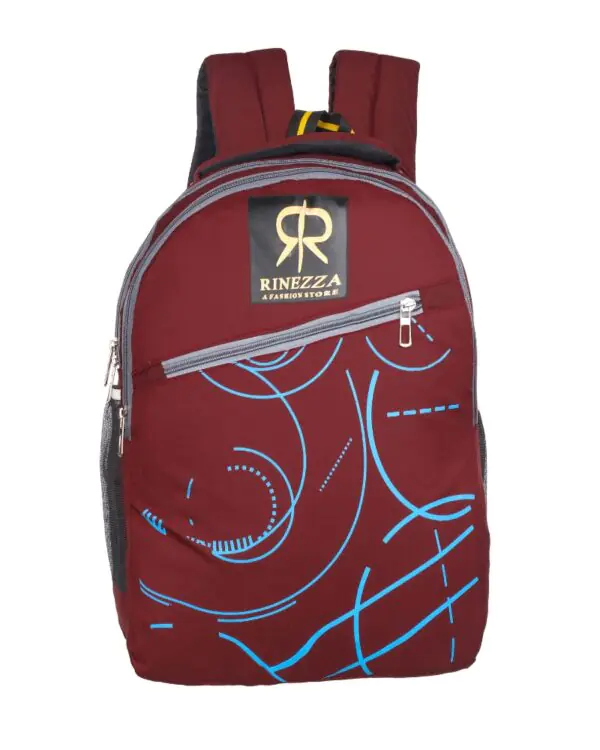 Rinezza Fashion Backpack with Geometric Pattern | Casual Day Backpack | Office & Travel Bag |School Bag| College Bag | Men & Women | Girl & Boy