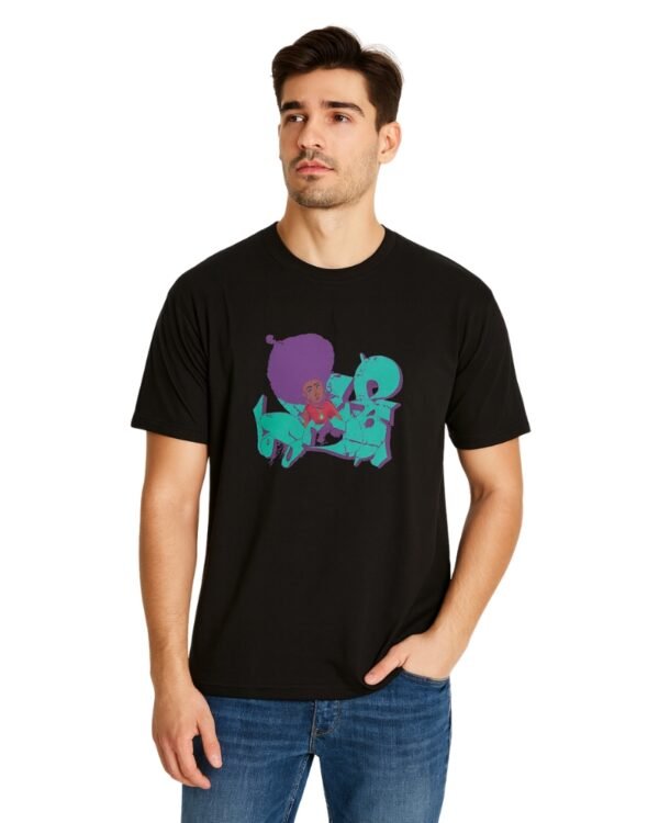DAZE Afro Art Graphic T-Shirt for Men – Streetwear Casual Tee