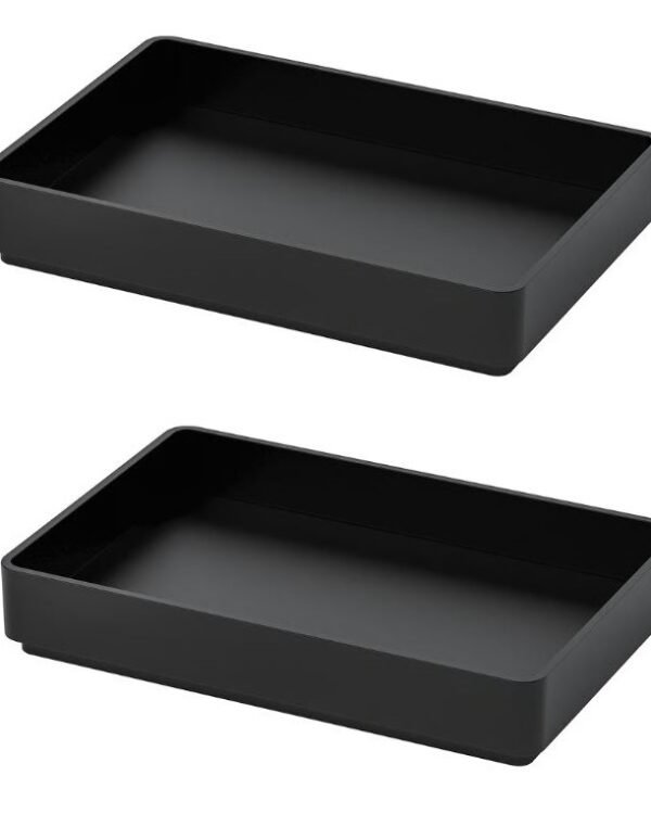 Ikea Storage Tray,Black,10x15 cm (4x6 "), Pack of 2